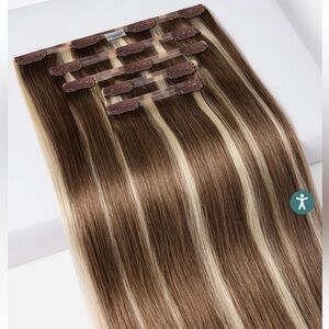 Hidden Crown 12” seamless clip ins set